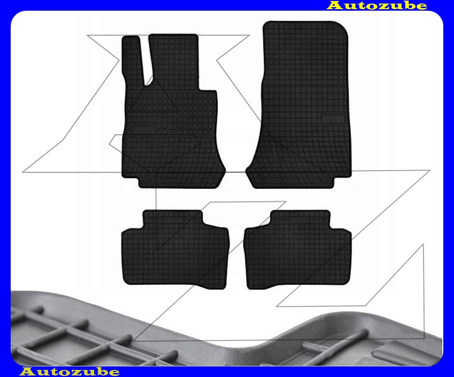 Gumiszőnyeg garnitúra (4db) méretpontos - 3mm vastagságú - 10mm magas peremmel, vanília illattal Gumiszőnyeg garnitúra (4db) méretpontos - 3mm vastagságú - 10mm magas peremmel, vanília illattal