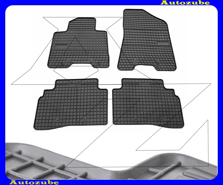 Gumiszőnyeg garnitúra (4db) méretpontos - 3mm vastagságú - 10mm magas peremmel, vanília illattal Gumiszőnyeg garnitúra (4db) méretpontos - 3mm vastagságú - 10mm magas peremmel, vanília illattal