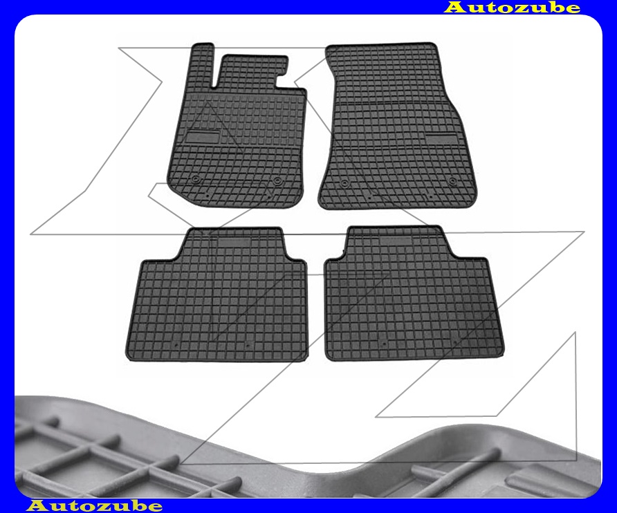 Gumiszőnyeg garnitúra (4db) méretpontos - 3mm vastagságú - 10mm magas peremmel, vanília illattal Gumiszőnyeg garnitúra (4db) méretpontos - 3mm vastagságú - 10mm magas peremmel, vanília illattal