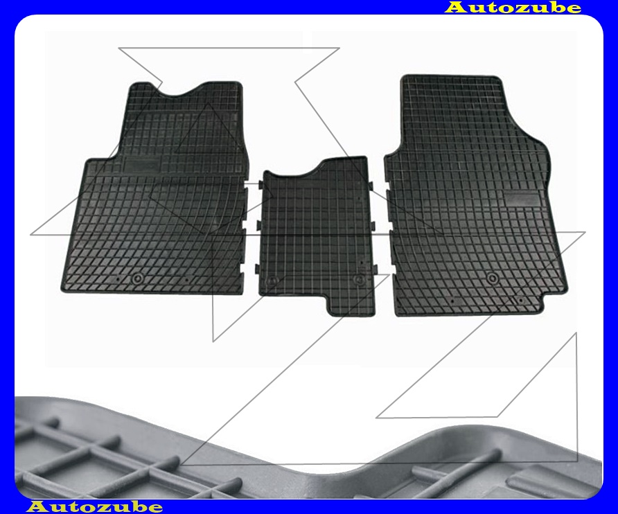 Gumiszőnyeg garnitúra (3db) méretpontos - 3mm vastagságú - 10mm magas peremmel, vanília illattal Gumiszőnyeg garnitúra (3db) méretpontos - 3mm vastagságú - 10mm magas peremmel, vanília illattal