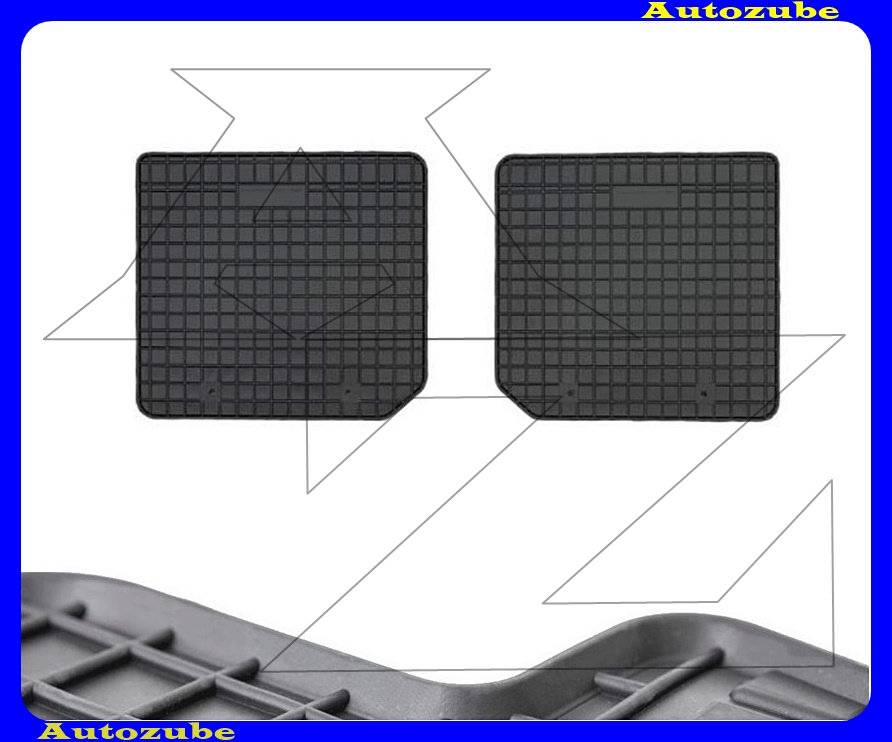 Gumiszőnyeg garnitúra 3.sor üléshez (2db) méretpontos - 3mm vastagságú - 10mm magas peremmel, vanília illattal Gumiszőnyeg garnitúra 3.sor üléshez (2db) méretpontos - 3mm vastagságú - 10mm magas peremmel, vanília illattal