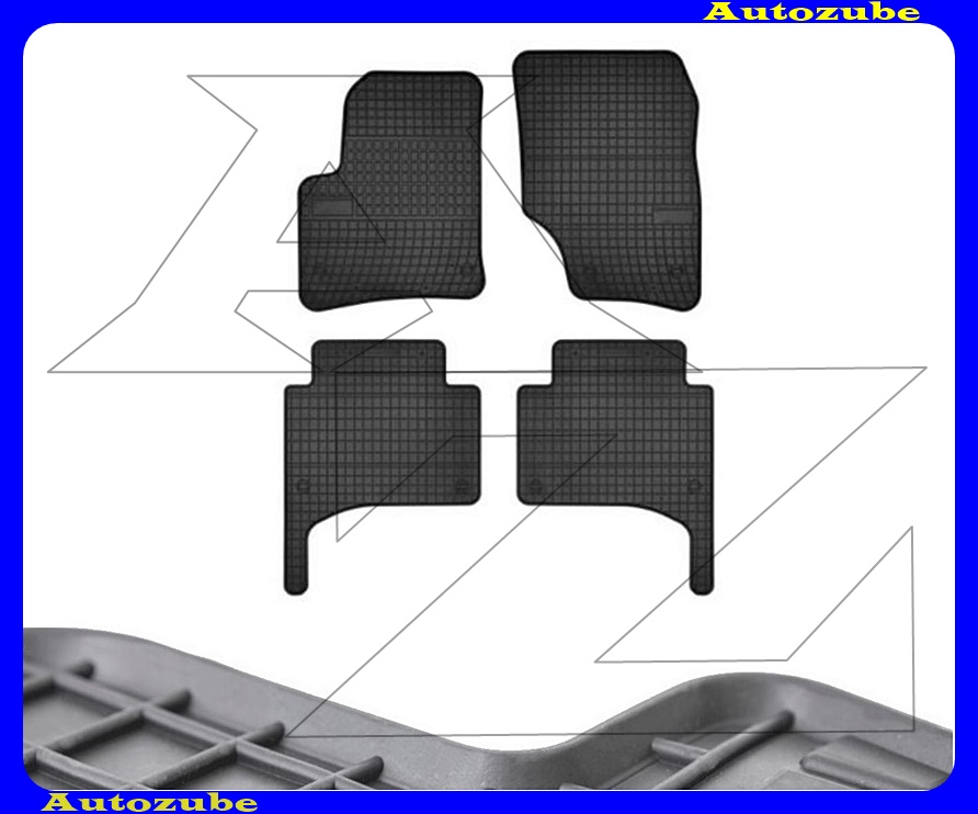 Gumiszőnyeg garnitúra (4db) méretpontos - 3mm vastagságú - 10mm magas peremmel, vanília illattal Gumiszőnyeg garnitúra (4db) méretpontos - 3mm vastagságú - 10mm magas peremmel, vanília illattal
