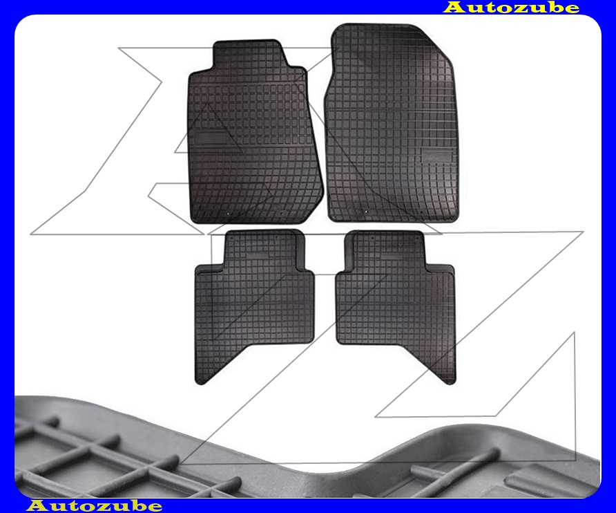 Gumiszőnyeg garnitúra (4db) méretpontos - 3mm vastagságú - 10mm magas peremmel, vanília illattal Gumiszőnyeg garnitúra (4db) méretpontos - 3mm vastagságú - 10mm magas peremmel, vanília illattal