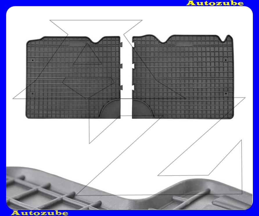 Gumiszőnyeg garnitúra 3.sor üléshez (2db) méretpontos - 3mm vastagságú - 10mm magas peremmel, vanília illattal Gumiszőnyeg garnitúra 3.sor üléshez (2db) méretpontos - 3mm vastagságú - 10mm magas peremmel, vanília illattal