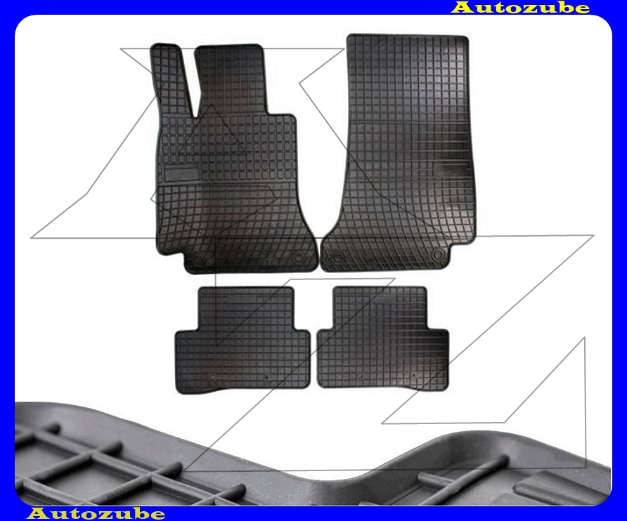 Gumiszőnyeg garnitúra (4db) méretpontos - 3mm vastagságú - 10mm magas peremmel, vanília illattal Gumiszőnyeg garnitúra (4db) méretpontos - 3mm vastagságú - 10mm magas peremmel, vanília illattal