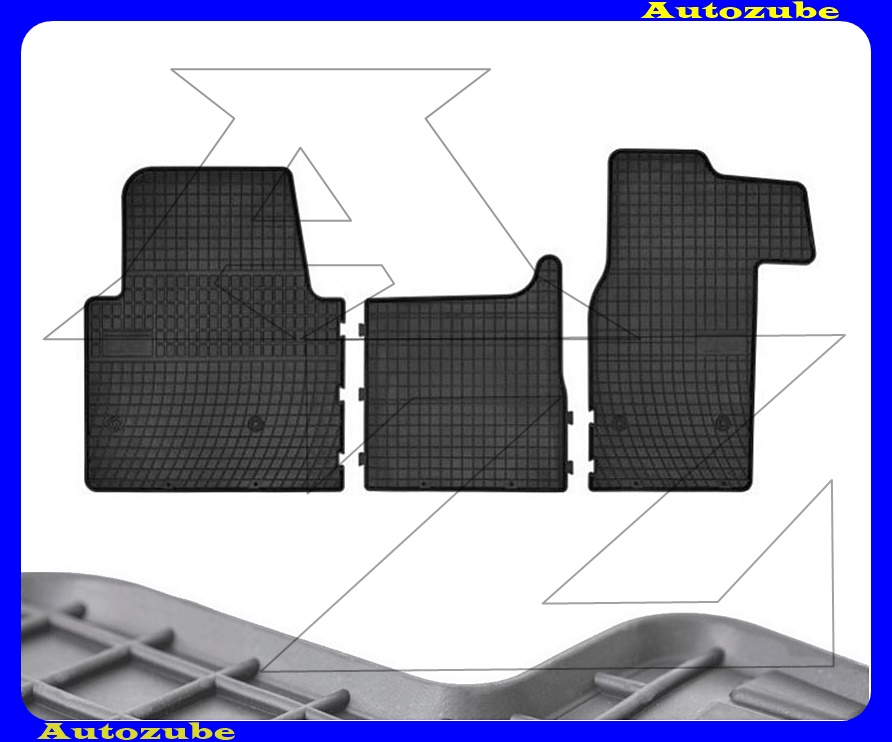 Gumiszőnyeg garnitúra (3db) méretpontos - 3mm vastagságú - 10mm magas peremmel, vanília illattal Gumiszőnyeg garnitúra (3db) méretpontos - 3mm vastagságú - 10mm magas peremmel, vanília illattal