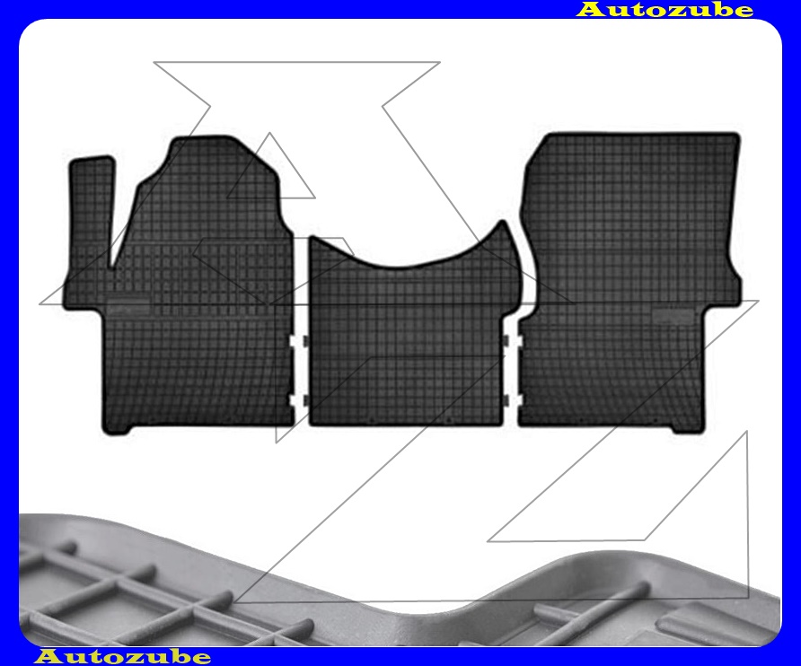 Gumiszőnyeg garnitúra (3db) méretpontos - 3mm vastagságú - 10mm magas peremmel, vanília illattal Gumiszőnyeg garnitúra (3db) méretpontos - 3mm vastagságú - 10mm magas peremmel, vanília illattal
