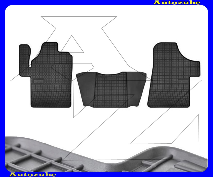 Gumiszőnyeg garnitúra (3db) méretpontos - 3mm vastagságú - 10mm magas peremmel, vanília illattal Gumiszőnyeg garnitúra (3db) méretpontos - 3mm vastagságú - 10mm magas peremmel, vanília illattal