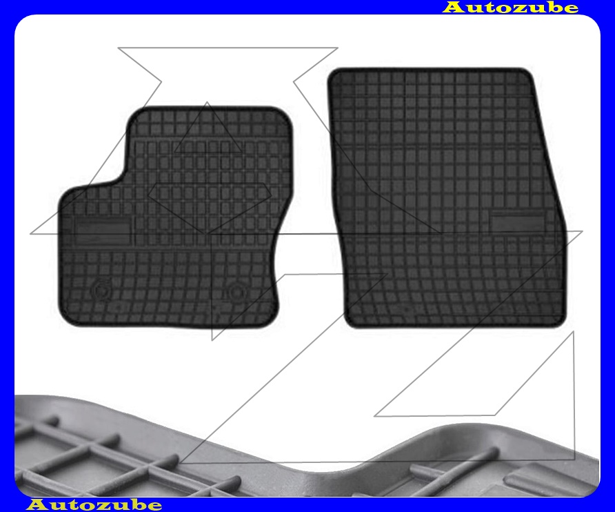 Gumiszőnyeg garnitúra (2db) méretpontos - 3mm vastagságú - 10mm magas peremmel, vanília illattal Gumiszőnyeg garnitúra (2db) méretpontos - 3mm vastagságú - 10mm magas peremmel, vanília illattal