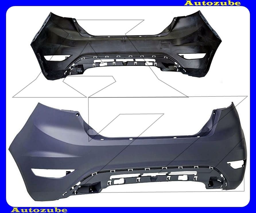 Hátsó lökhárító fényezhető Hátsó lökhárító fényezhető