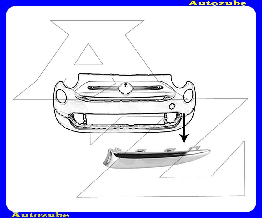 Első lökhárító krómdíszléc bal Első lökhárító krómdíszléc bal