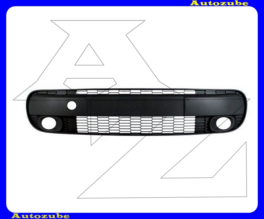 Első lökhárító rács középső fekete Első lökhárító rács középső fekete