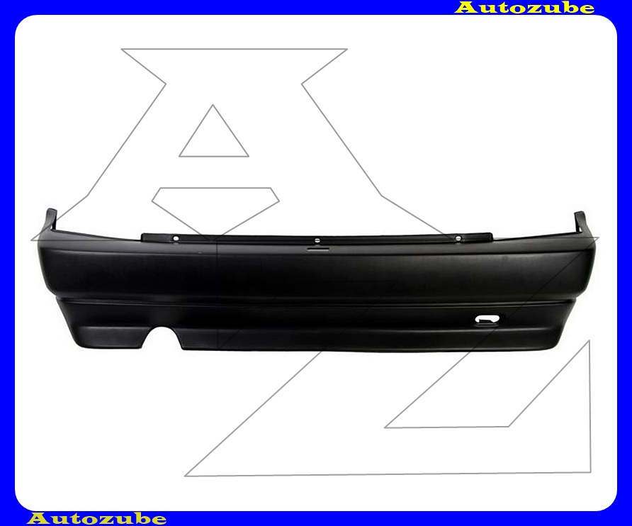 Hátsó lökhárító komplett, fekete Hátsó lökhárító komplett, fekete