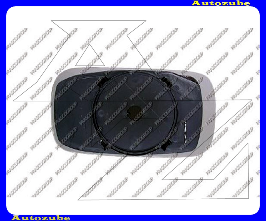 Visszapillantó tükörlap jobb, fűthető-domború (tartólappal) Visszapillantó tükörlap jobb, fűthető-domború (tartólappal)