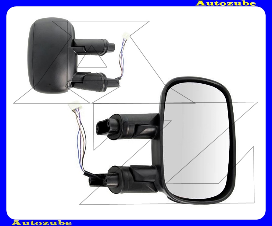 Visszapillantó tükör jobb, elektromos, fűthető-domború tükörlappal, fekete borítással Visszapillantó tükör jobb, elektromos, fűthető-domború tükörlappal, fekete borítással