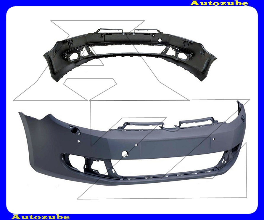 Első lökhárító alapozott, fényszórómosós, 4 szenzoros Első lökhárító alapozott, fényszórómosós, 4 szenzoros