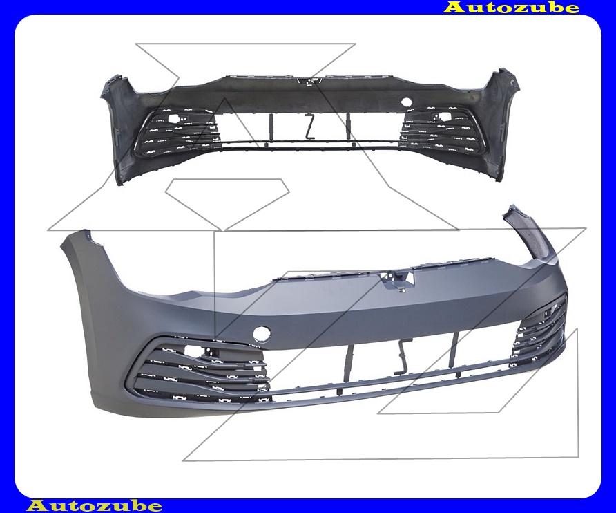 Első lökhárító alapozott Első lökhárító alapozott