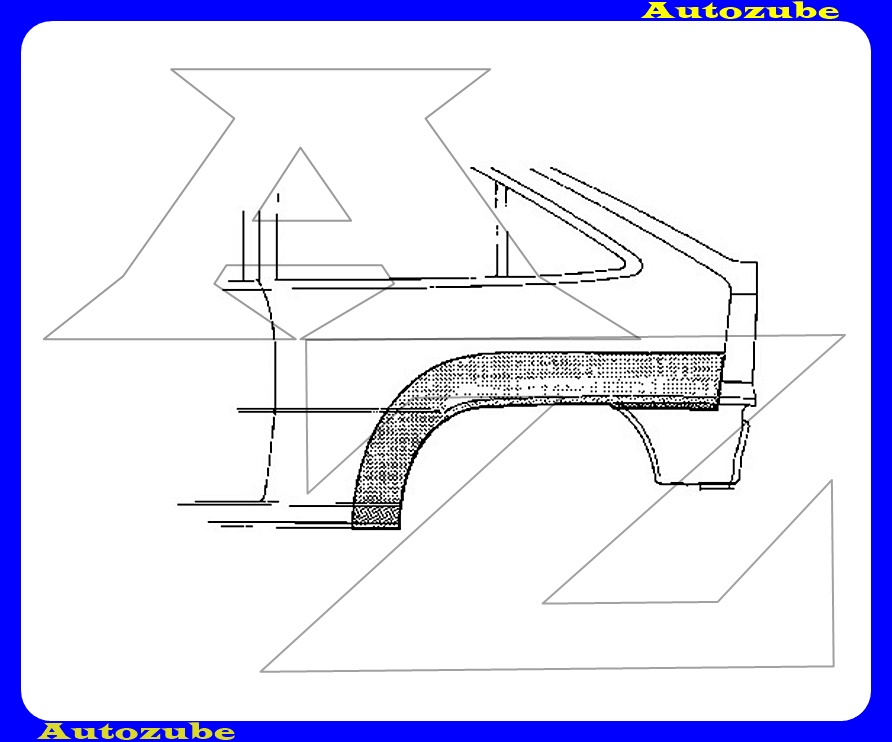 Hátsó sárvédő javítóív bal Hátsó sárvédő javítóív bal