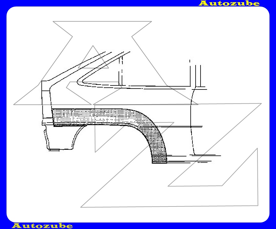 Hátsó sárvédő javítóív jobb Hátsó sárvédő javítóív jobb