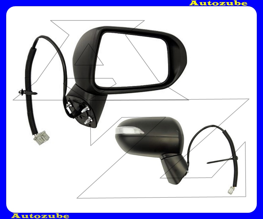 Visszapillantó tükör jobb, elektromos, domború tükörlappal, fekete borítással, irányjelzővel Visszapillantó tükör jobb, elektromos, domború tükörlappal, fekete borítással, irányjelzővel