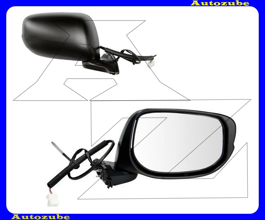 Visszapillantó tükör jobb, elektromos, domború tükörlappal, fényezhető borítással Visszapillantó tükör jobb, elektromos, domború tükörlappal, fényezhető borítással