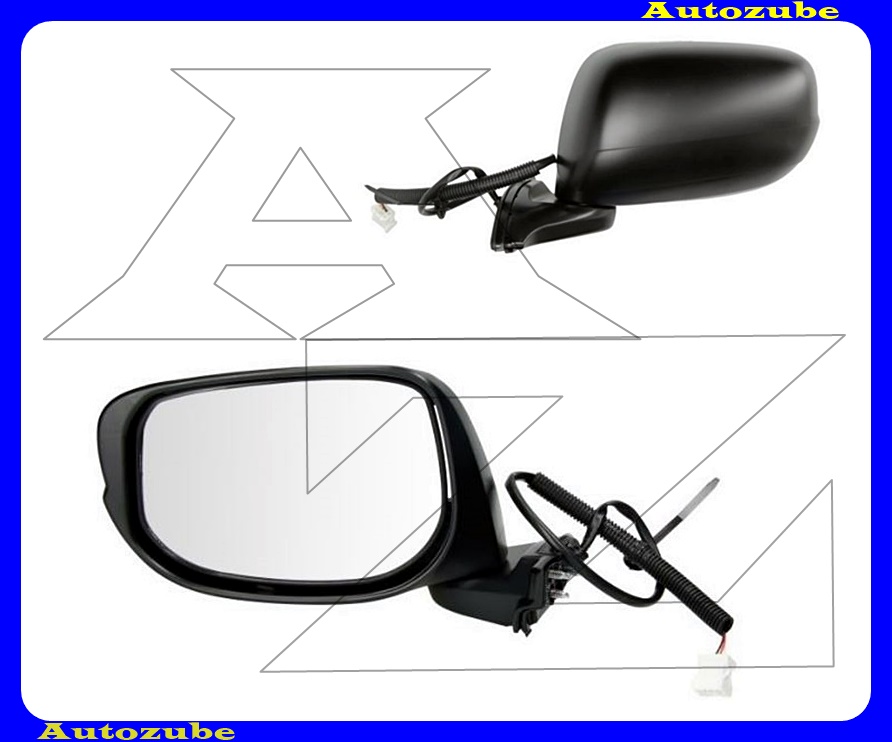 Visszapillantó tükör bal, elektromos, domború tükörlappal, fényezhető borítással Visszapillantó tükör bal, elektromos, domború tükörlappal, fényezhető borítással