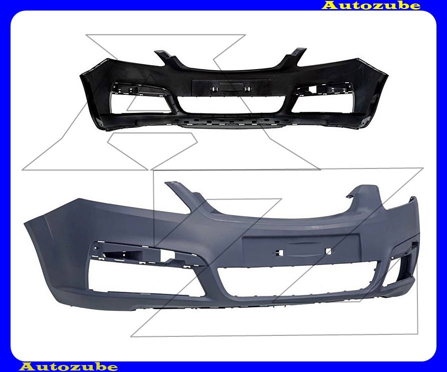 Első lökhárító alapozott Első lökhárító alapozott