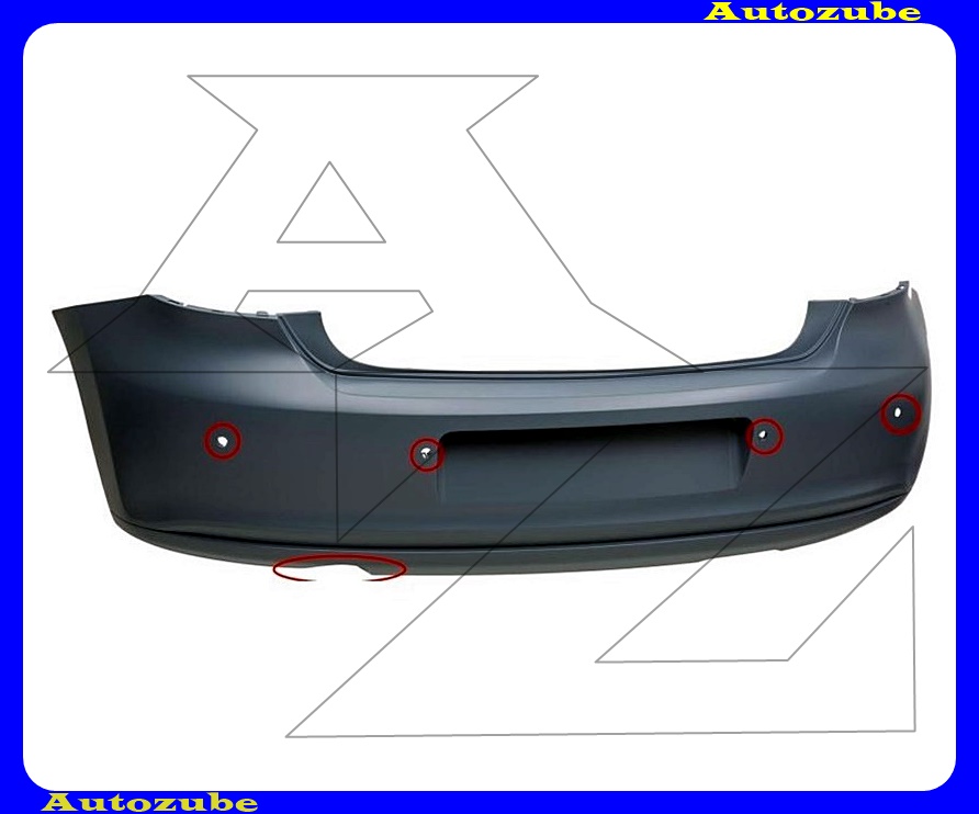 Hátsó lökhárító alapozott Hátsó lökhárító alapozott