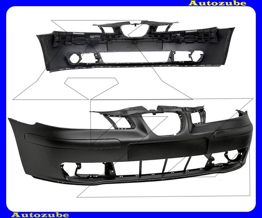 Első lökhárító alapozott Első lökhárító alapozott