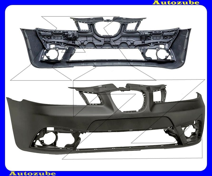 Első lökhárító alapozott Első lökhárító alapozott