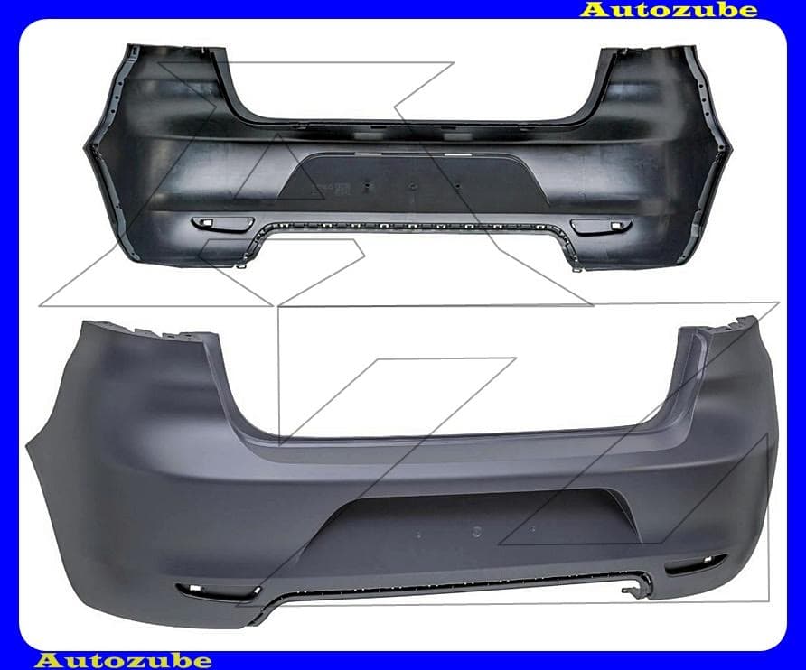 Hátsó lökhárító alapozott Hátsó lökhárító alapozott