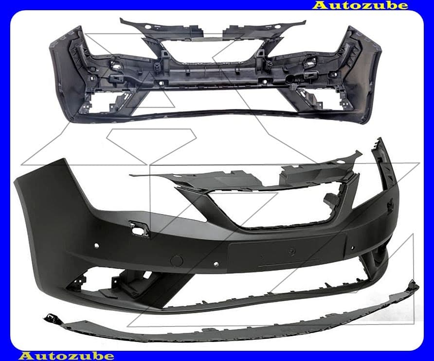 Első lökhárító alapozott, szenzoros és fényszórómosós Első lökhárító alapozott, szenzoros és fényszórómosós