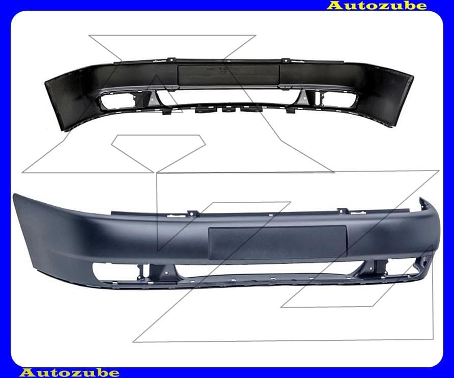 Első lökhárító alapozott Első lökhárító alapozott