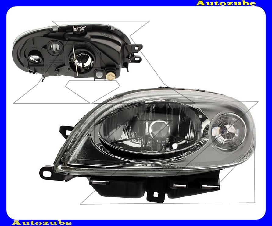 Fényszóró jobb (H4) (motor nélkül) {DEPO} /RENDELÉSRE/ Fényszóró jobb (H4) (motor nélkül) {DEPO} /RENDELÉSRE/