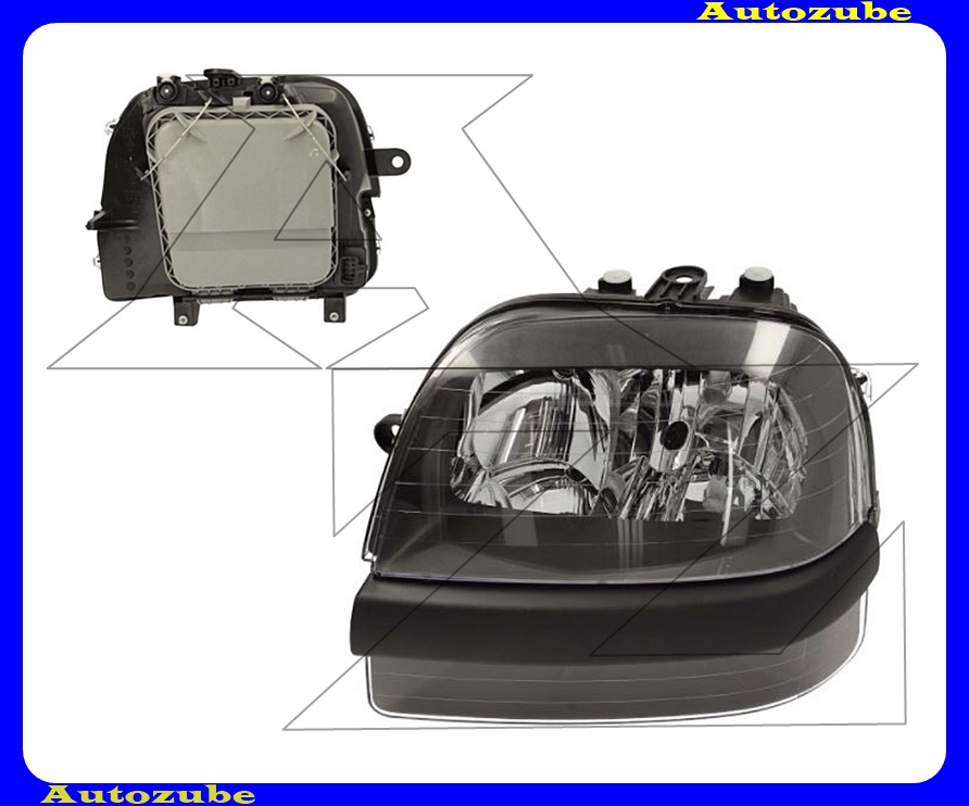 Fényszóró bal (H7/H1) (motor nélkül) {DEPO} Fényszóró bal (H7/H1) (motor nélkül) {DEPO}