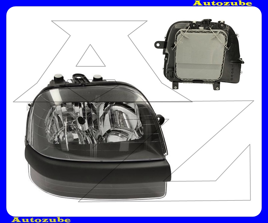 Fényszóró jobb (H7/H1) (motor nélkül) {DEPO} Fényszóró jobb (H7/H1) (motor nélkül) {DEPO}