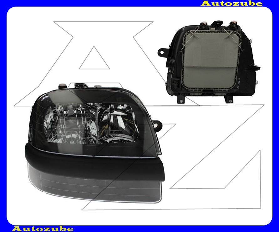 Fényszóró jobb (2xH7/H1) ködlámpás (motor nélkül) {DEPO} Fényszóró jobb (2xH7/H1) ködlámpás (motor nélkül) {DEPO}