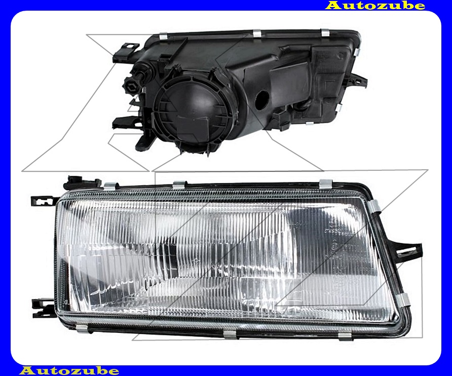 Fényszóró jobb (H4) kézi/elektromos állítású is. {DEPO} Fényszóró jobb (H4) kézi/elektromos állítású is. {DEPO}