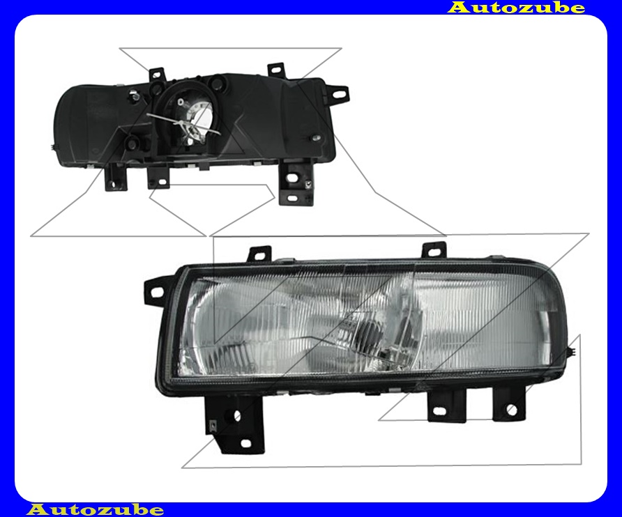 Fényszóró bal (H4) {DEPO} Fényszóró bal (H4) {DEPO}