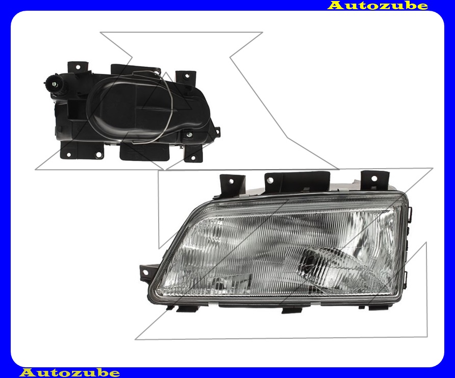 Fényszóró bal (H4) manuális {DEPO} Fényszóró bal (H4) manuális {DEPO}