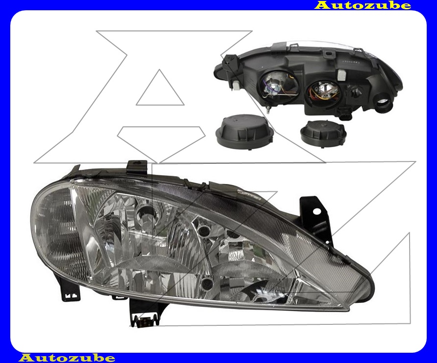 Fényszóró jobb (H7/H1) (motor nélkül) {DEPO} Fényszóró jobb (H7/H1) (motor nélkül) {DEPO}