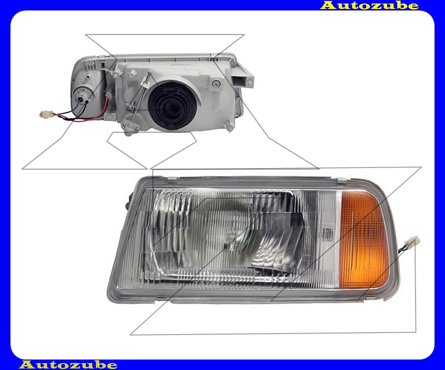 Fényszóró bal (H4) manuális {DEPO} /RENDELÉSRE/ Fényszóró bal (H4) manuális {DEPO} /RENDELÉSRE/