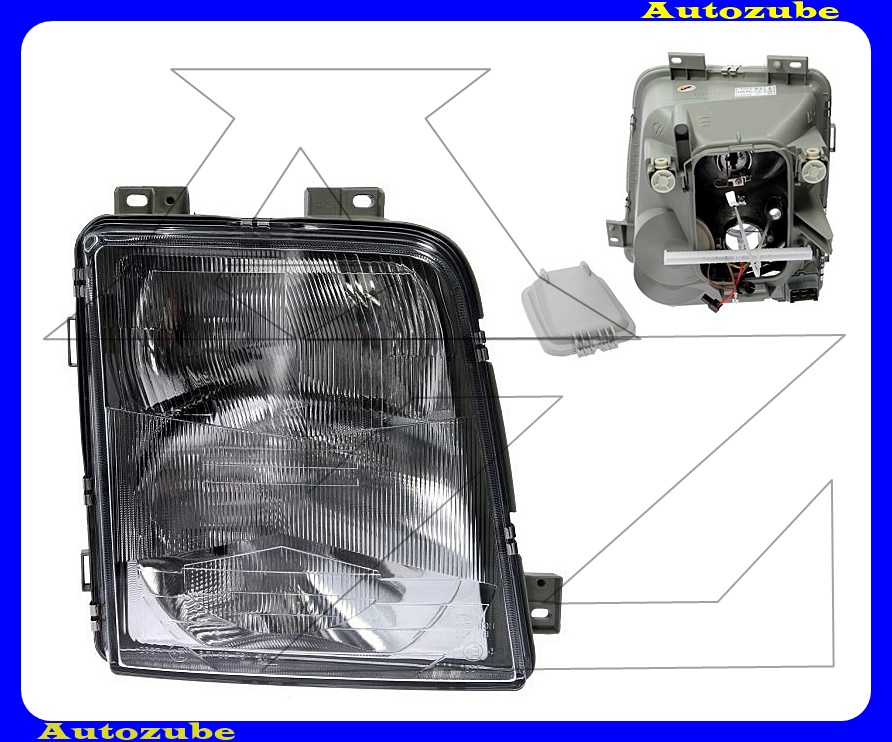 Fényszóró jobb ködlámpás (H1/H4) pneumatikus {DEPO} Fényszóró jobb ködlámpás (H1/H4) pneumatikus {DEPO}