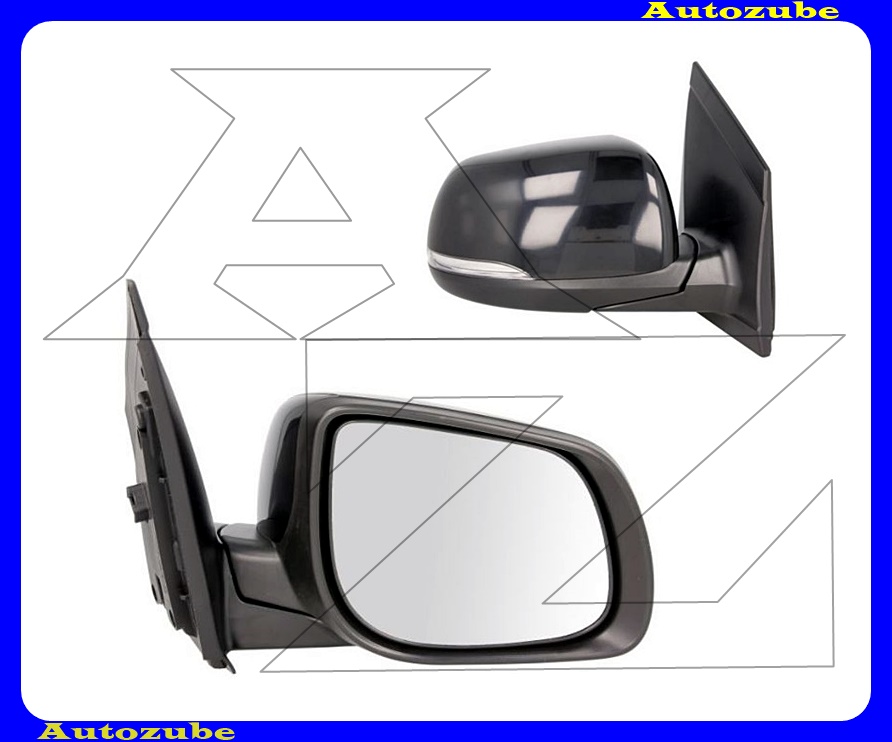 Visszapillantó tükör jobb, elektromos, fűthető-domború tükörlappal, fekete borítással, irányjelzővel Visszapillantó tükör jobb, elektromos, fűthető-domború tükörlappal, fekete borítással, irányjelzővel