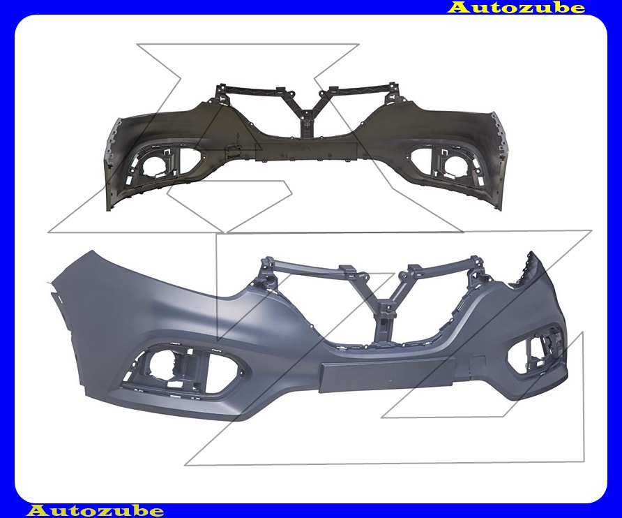 Első lökhárító felső rész alapozott Első lökhárító felső rész alapozott