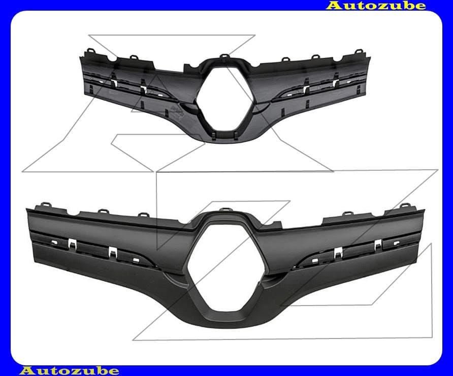 Hűtődíszrács külső rész Hűtődíszrács külső rész