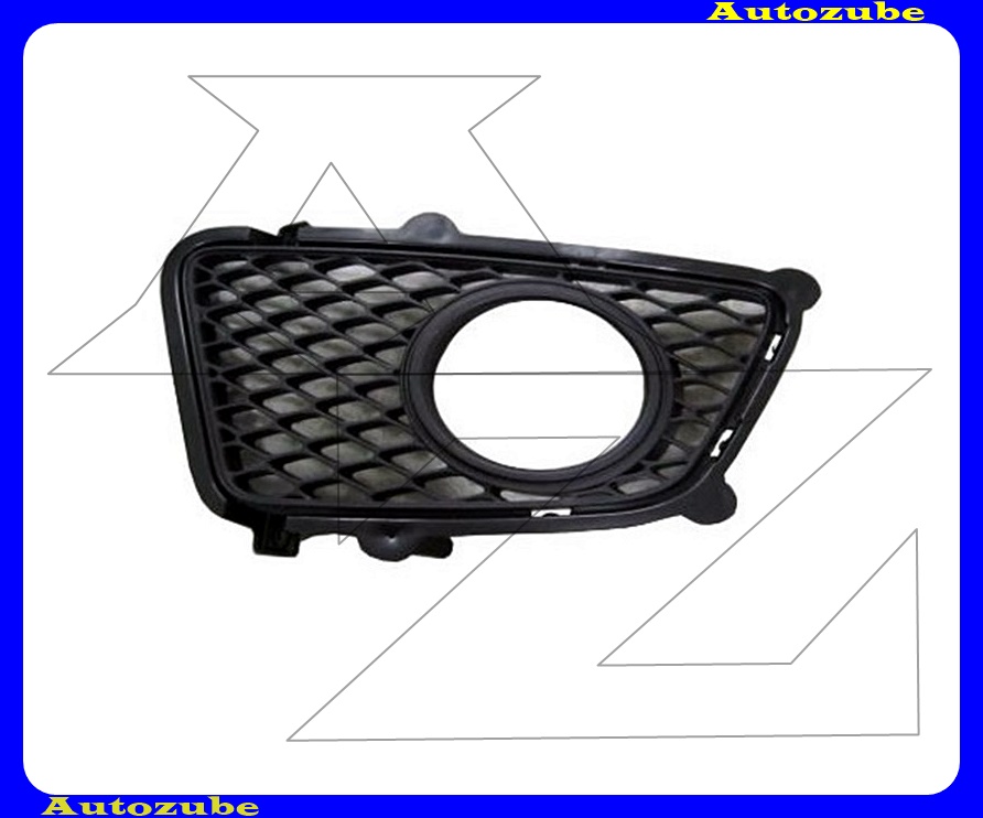 Első lökhárító rács bal ködlámpás, fekete Első lökhárító rács bal ködlámpás, fekete