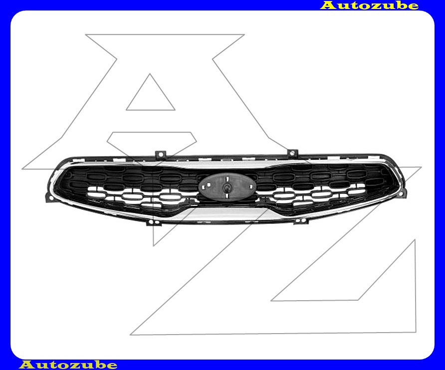 Hűtődíszrács króm/fekete Hűtődíszrács króm/fekete