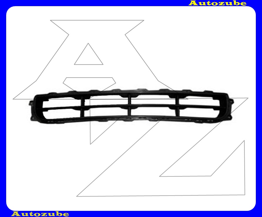 Első lökhárító rács középső, fekete Első lökhárító rács középső, fekete