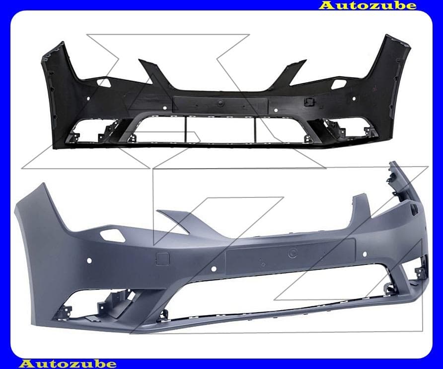 Első lökhárító alapozott, szenzoros és fényszórómosós Első lökhárító alapozott, szenzoros és fényszórómosós